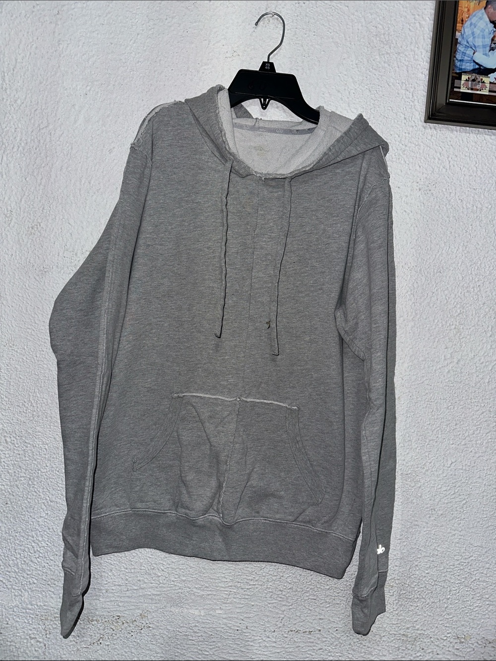 ALO Yoga Men's Heather Gray Hooded Sweatshirt